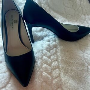 Bruno Magli Classic Black Leather Heels
